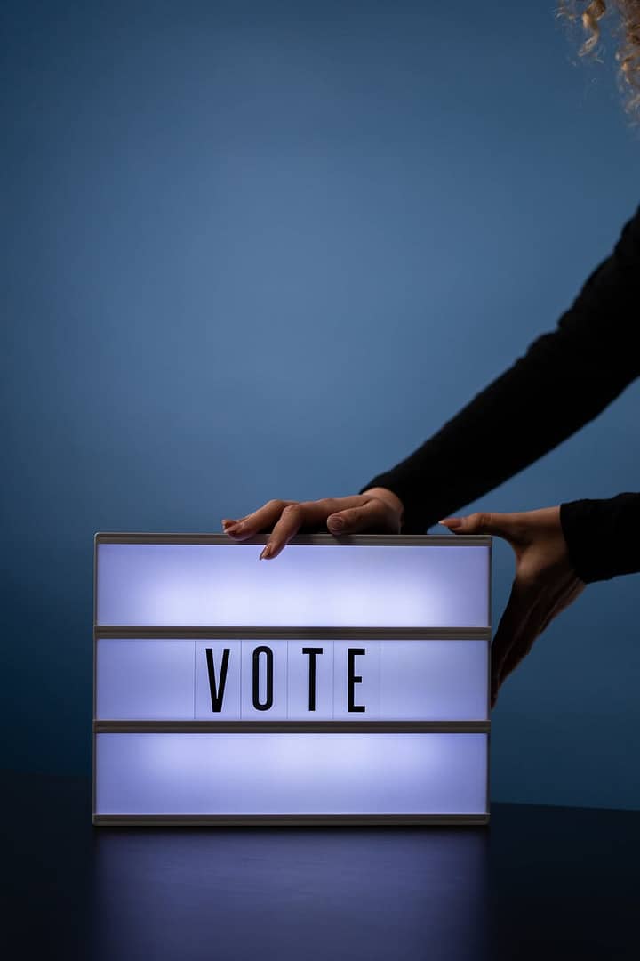 vote sign